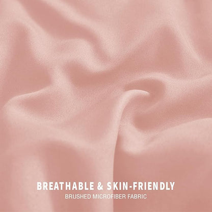 Exclusivo Mezcla Lightweight Summer Reversible King Size Comforter Set, Down Alternative Comforter with 2 Pillow Sham, King Size Bedding Set for All Seasons, Blush Pink/Light Grey