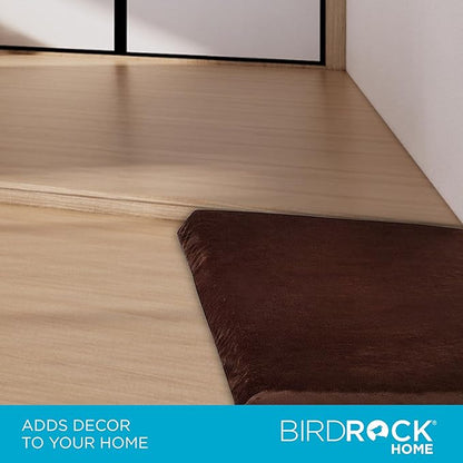 BIRDROCK HOME Memory 3" Memory Dog Bed | Ultra Soft Plush Pet Bed | Pet Mat (34 x 22, Brown)