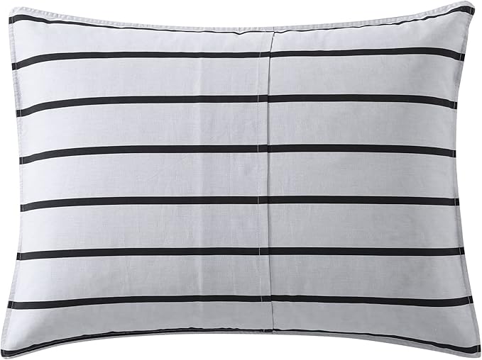 Nautica- Queen Comforter Set, Cotton Reversible Bedding Set, All Season Designer Home Décor (Lawndale Grey, Queen)