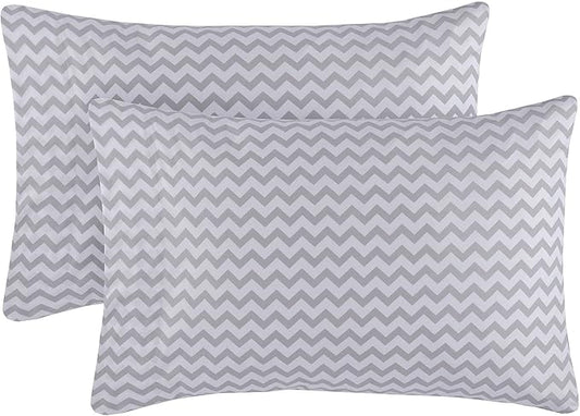 Mellanni Pillow Cases - Luxury, Extra Soft, Cooling Pillow Covers - 2 PC Iconic Collection Pillowcases - Envelope Closure (King 20" x 40", Chevron Gray)