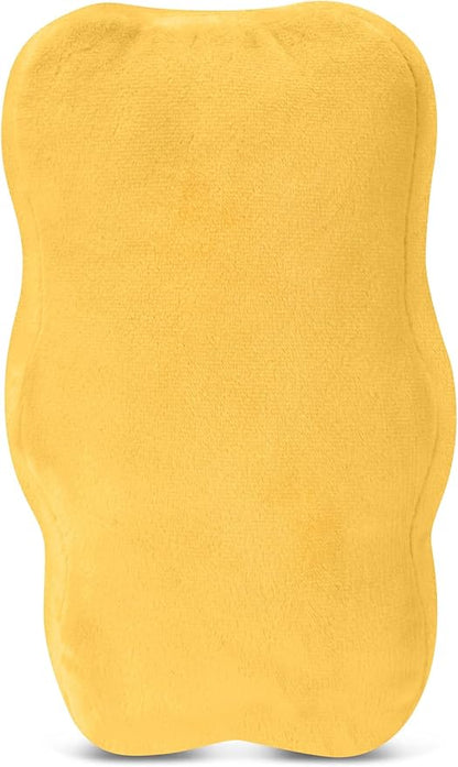 iscream Haribo Gummi Bear Furry 8.5" x 5" Candy Character Shaped Pillow, Orange