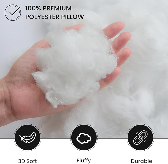 Foamily Throw Pillow Insert 20 x 20 inch (Set of 4) Hypoallergenic 100% Virgin Fiber Made in USA Bed, Sofa, Couch Decorative Indoor Pillows
