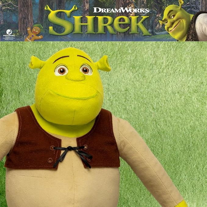Collectibles DreamWorks Shrek Bedding Super Soft Cozy Decorative Cuddle Pillow, (Officially Licensed Product) By Franco