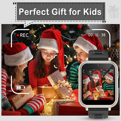 Phyulls Smart Watch for Kids with 39 Puzzle Games Camera Video Recorder Music Alarm Calculator Calendar Flashlight Pedometer Birthday Gift for 3-12 Year Old Boys and Girls