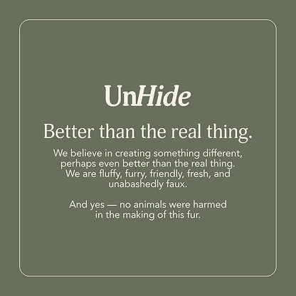 UnHide Squish - Faux Fur Pillow - Extra Soft Throw Pillow - Square Shaped Pillow, Polyester Fill - Machine Washable - Perfect for Living Room, Bedroom, or Guest Room - 20” x 20” - Taupe Ducky