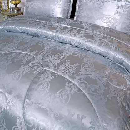 Grey Queen Size Comforter Sets All Season Silver Bedding Lightweight Comforter for Queen Bed Silk Quilt Microfiber Comforter Set Blanket Matching 2 Pillow Shams (Full/Queen, 88x88 inches)