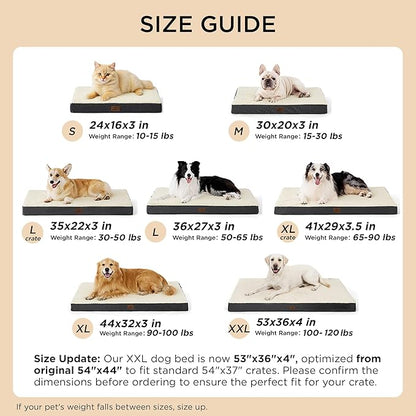 Bedsure Dog Bed for Small Dogs - Comfy Flat Puppy Beds with Removable Washable Cover, Orthopedic Egg Crate Foam Pet Mat, Suitable for Pet Up to 15 lbs