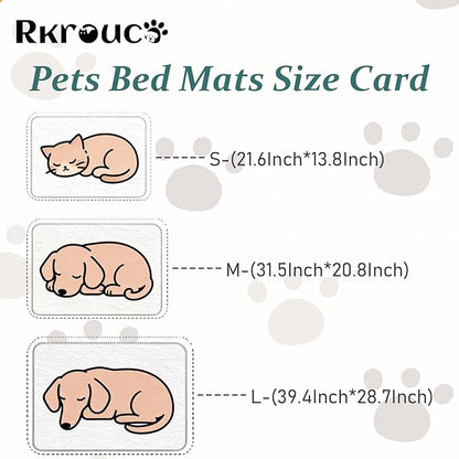 Pets Bed Blanket Dogs Reversible Soft Dog Throw Blankets Cats Mat Sleeper Fuzzy Pet Couch Covers Washable Cat Puppy Cover for Beds Sofa Travel Double Sided Furniture Protection (Colorful Pink,S)