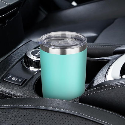 20oz Tumbler with Lid Stainless Steel Insulated Tumblers Travel Coffee Tumbler Bulk Double Wall Vacuum Insulated Water Cup Christmas Gifts for Women Men Her Him Home Office (Teal, 4pack)