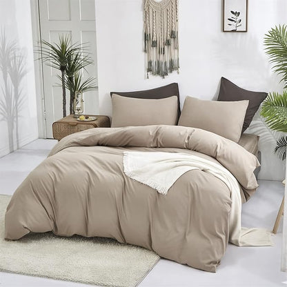 Cream Coffee Comforter Set Queen Khaki Bedding Comforter Set Full Dark Champagne Solid Blanket Quilts Cream Khaki Modern Soft Breathable Taupe 3 Piece Light Coffee Bedding Set For Queen Bed