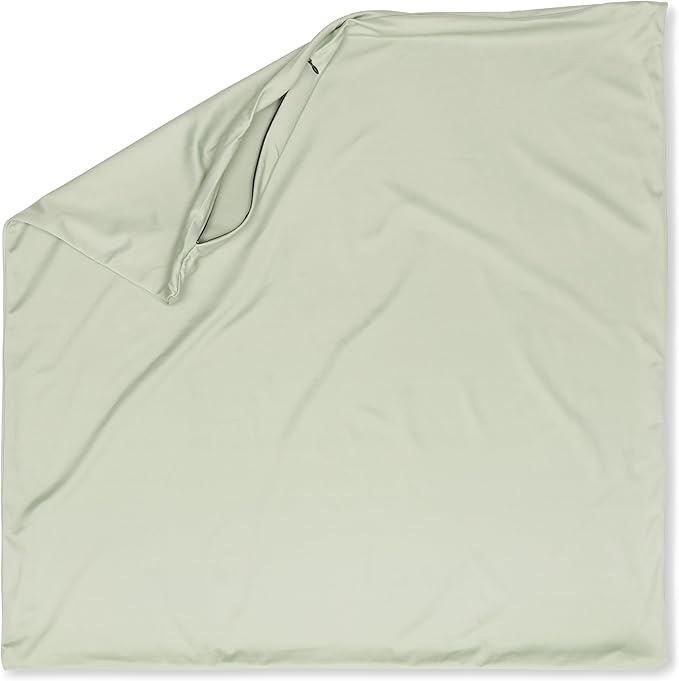 PILLOWY 24"x24" Throw Pillowcases (Cover Only) - 85/15 Nylon, Spandex - Luxurious, Silky, Stretchy & Soft - 1Pcs Solid Color - A Perfect Choice for Couch Chairs Sofa Bed Adult/Kids Bedroom, Cadet Grey
