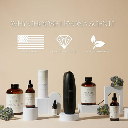 Levona Scent Essential Oil - Luxury Aroma for Home, Office, Hotel & Spa, Ideal for Humidifiers & Diffusers, Hotel Fragrance with Neroli, Orange & Melon - 500ml / 17 fl oz, Skyfall Showers