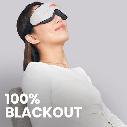 Manta Sleep Pro & Slim Duo - Manta Slim Sleep Mask + Manta Pro Sleep Mask - 100% Total Blackout, Fully Adjustable, Zero Eye Pressure Eye Mask for Sleeping, Travels and Nap