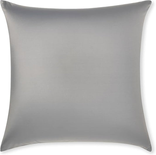 PILLOWY 16" x 16" Throw Pillow - Dark Grey: 1 PCS Luxurious Premium Microbead Pillow with 85/15 Nylon/Spandex Fabric. Forever Fluffy, Outstanding Beauty & Support. Silky, Soft & Beyond Comfortable