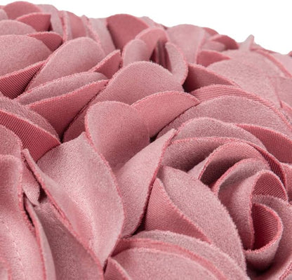 JWH Valentine's Day Throw Pillow Covers Decorative Flower Accent Pillow Cases Heart Shaped Cushion for Couch Living Room Bed Chair 14 x 16 Inches Dusty Pink