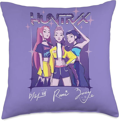 Kpop Demon Hunters HUNTR/X Officially Licensed Throw Pillow