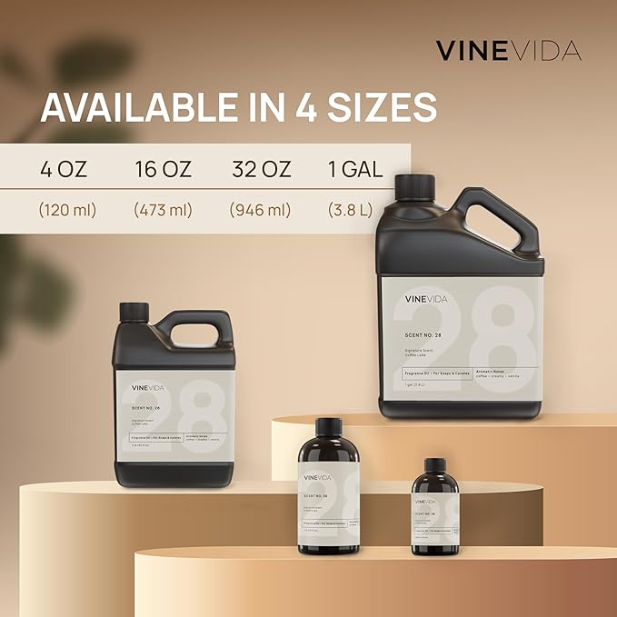 VINEVIDA [128 Fl Oz] Cuban Tobacco Fragrance Oil for Cold Air Diffusers, Essential Oils for Diffuser Oil Refill & Air Freshener Room Spray