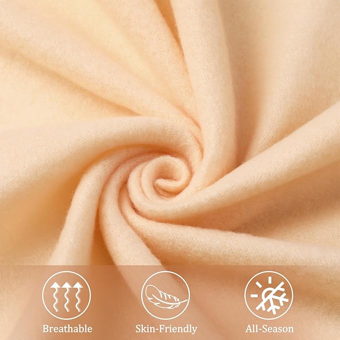 Kinlop Fleece Blanket Bulk 60 x 50 Inch Soft Lightweight Fleece Cozy Blanket Warm Throw Plush Pet Throw for Bed Couch Sofa Home Office Wedding Gifts Travel Camping(Light Orange)