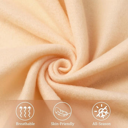 Kinlop Fleece Blanket Bulk 60 x 50 Inch Soft Lightweight Fleece Cozy Blanket Warm Throw Plush Pet Throw for Bed Couch Sofa Home Office Wedding Gifts Travel Camping(Light Orange)
