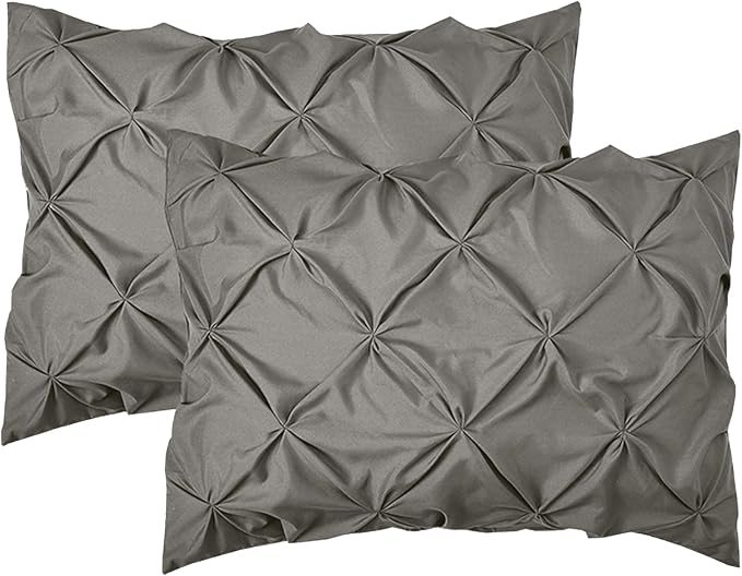 Elegant Comfort Luxury Best, Softest, Coziest 6-Piece Bed-in-a-Bag Comforter Set on Amazon Silky Soft Complete Set Includes Bed Sheet Set with Double Sided Storage Pockets, Twin/Twin XL, Gray