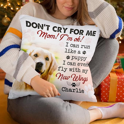 Pawfect House Personalized Dog Pillow (Insert Included) I Can Run Like a Puppy, Dog Memorial Gifts for Loss of Dog, Christmas Sympathy Gift for Pet Lovers, Pet Loss Gifts, Dog Remembrance Gift
