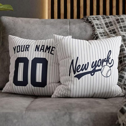 ANTKING New York Throw Pillow Custom Name and Number for Men Women Boy Personalized Gift