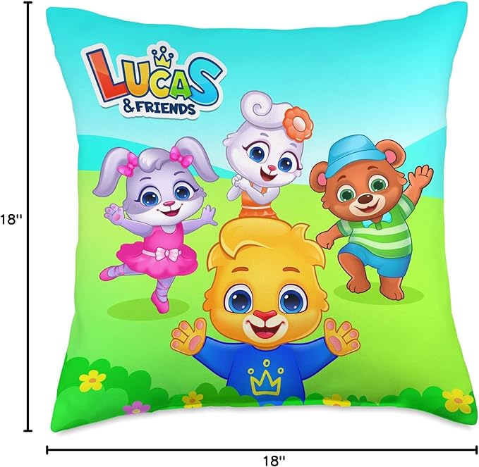 Lucas & Friends by RV AppStudios | Kids Popular Characters Throw Pillow