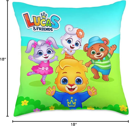 Lucas & Friends by RV AppStudios | Kids Popular Characters Throw Pillow