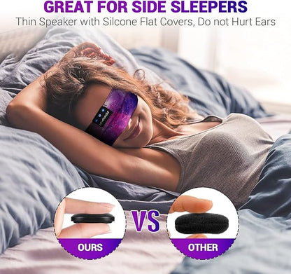 LC-dolida Sleep Headphones Bluetooth Headband Sleeping Wireless Headband Headphones with Thin HD Stereo Speakers Perfect for Side Sleepers, Sport, Yoga, Travel Insomnia Running Meditation Gifts