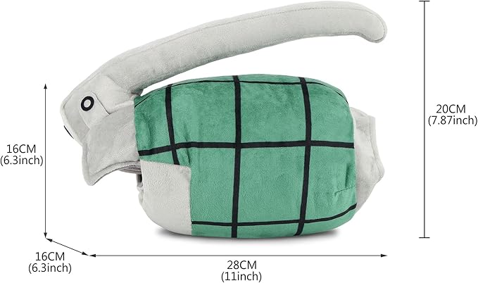 Roffatide Anime Katsuki Bakugo Plush Pillow Cosplay Grenade Shaped Gloves Throw Pillows 2 Pieces