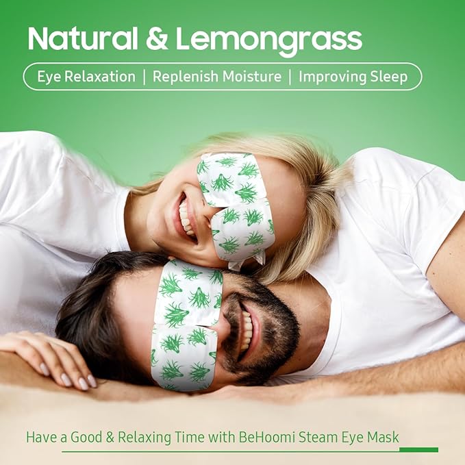 30Packs Steam Eye Mask, Heated Eye Mask Warm Compress for Eyes, Self Heating Disposable Steam Mask for Home Sleep, Spa, Travel Essentials & Relaxation Gifts, Stocking Stuffers (Lemongrass)