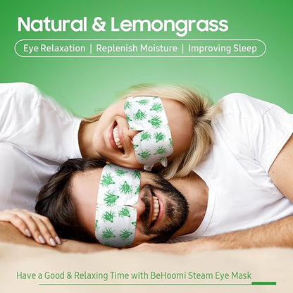 30Packs Steam Eye Mask, Heated Eye Mask Warm Compress for Eyes, Self Heating Disposable Steam Mask for Home Sleep, Spa, Travel Essentials & Relaxation Gifts, Stocking Stuffers (Lemongrass)