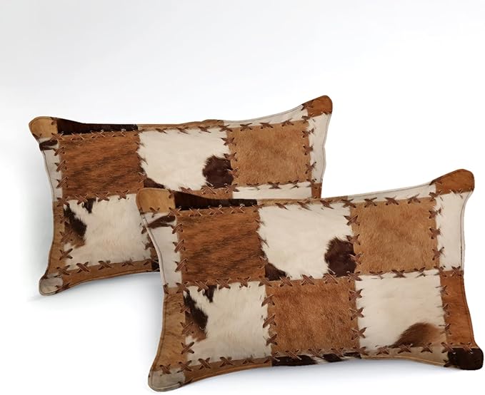 MOVE OVER Western Cowboy Comforter Set King Size Brown Cowhide Comforter Set 4 Pieces Animal Fur Bedding Set Soft Microfiber Cow Printed Bedding Sets for All Season