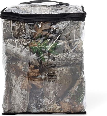 Northwest Realtree 5-Piece Queen Size Bed in a Bag Set, 1 Comforter, 1 Fitted Sheet, 1 Flat Sheet, 2 Pillowcases, All Seasons Bedding, Edge Camo