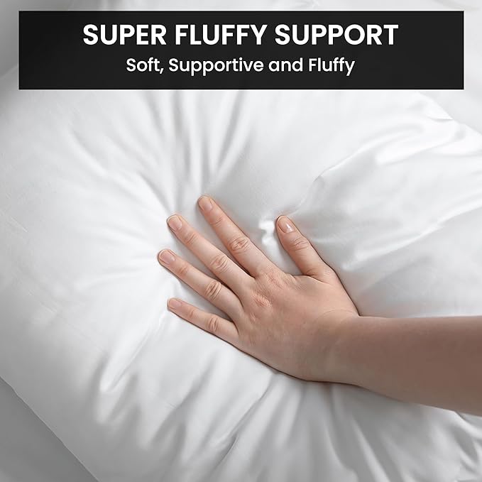 Foamily Throw Pillow Inserts 12x20-inch, Set of 4 Rectangle Lumbar Pillow Inserts & Pillow Forms, Polyester Indoor Throw Pillow Insert & Pillow Stuffer, Made in USA…