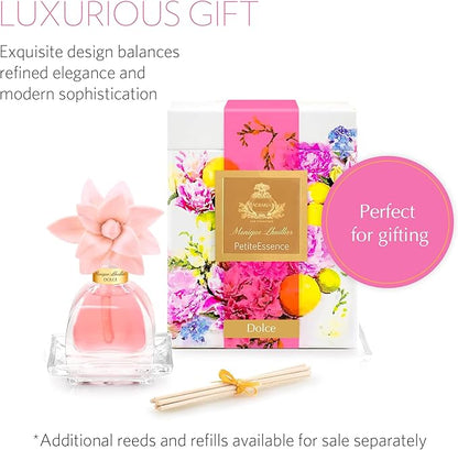 AGRARIA PetiteEssence Flower and Reed Diffuser Set, Hand Crafted Sola Flower Botanical Home Fragrance Set, Scented Oil Gift for All Occasions