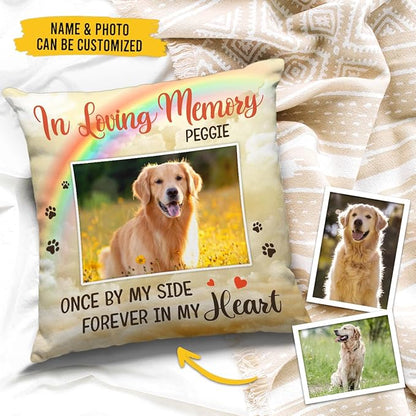Pawfect House Custom Photo Throw Pillow Covers (Insert Included), Cat Memorial Gifts for Loss of Cat, Dog Passing Away Gifts, Pet Loss Sympathy Gift, in Loving Memory Dog Pillow
