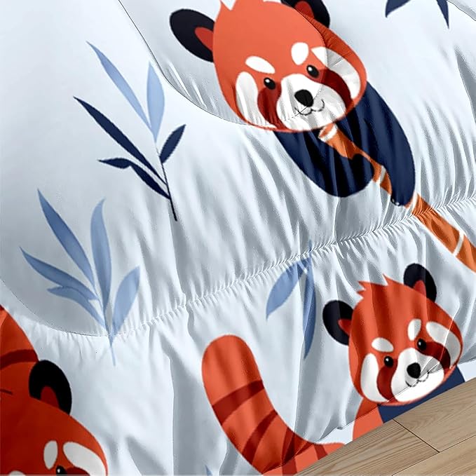 Animal Print Comforter Set King Size,Kawaii Bedding Set for Adult Women Bedroom Decor,3 Pcs 2 Pillowcases/104 * 90