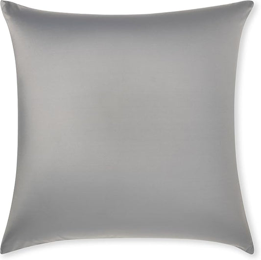 PILLOWY 24" x 24" Throw Pillow - Dark Grey: 1 PCS Luxurious Premium Microbead Pillow with 85/15 Nylon/Spandex Fabric. Forever Fluffy, Outstanding Beauty & Support. Silky, Soft & Beyond Comfortable