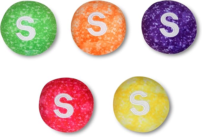iscream Sour Skittles Package 16" x 8.5" Pillow Set with Mini Sour Skittles Candy Pillows