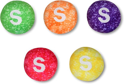 iscream Sour Skittles Package 16" x 8.5" Pillow Set with Mini Sour Skittles Candy Pillows