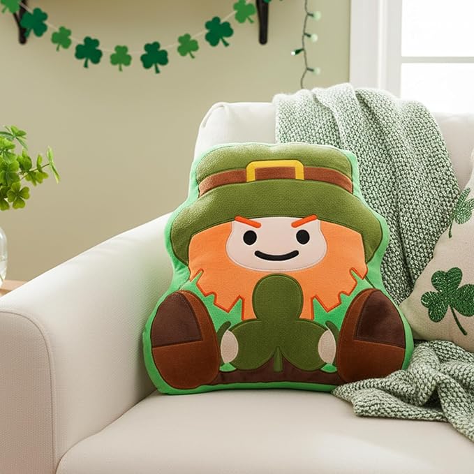 St Patricks Day Pillow Gnome Shamrock Throw Pillows Saint Patricks Day Leprechaun Decorations Irish Gifts Home Sofa Decor for Adults Women Friends