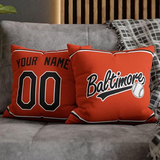 ANTKING Baltimore Throw Pillow Custom Name and Number for Men Women Boy Personalized Gift