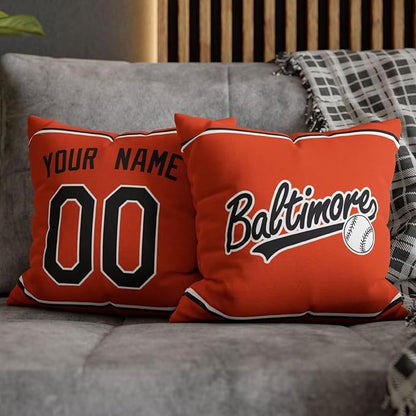 ANTKING Baltimore Throw Pillow 2 Packs Custom Name and Number for Men Women Boy Personalized Gifts