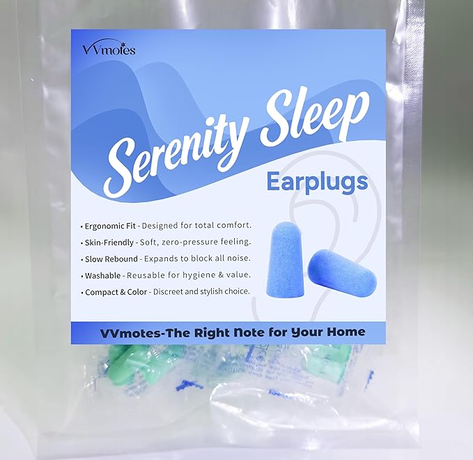 20 Pairs Green Reusable Ear Plugs, 32dB NRR Noise Reduction, Washable Slow-Rebound Foam Earplugs for Sleeping, Snoring, Work, Concerts, Travel
