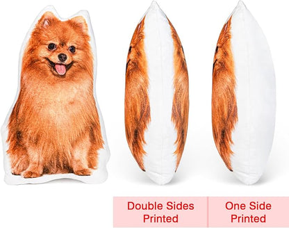 Custom Pillows with Picture, Customized Funny Pillow Personalized Photo, Custom Face Pillow for Valentines Gifts for Boyfriend Girlfriend, Custom Pet Memorial Gifts