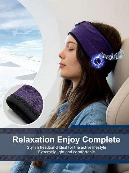 Lullaband Sleep Headband Headphones Non-Slip Stretchy Wireless Bluetooth Sleep Headphones for Men & Women Perfect for Sleep Running Fitness Yoga Cycling