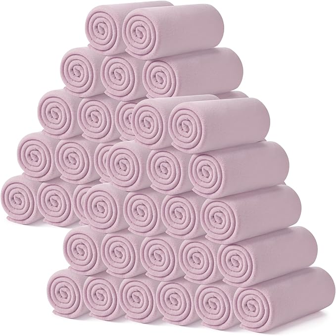 Kinlop Fleece Blanket Bulk 60 x 50 Inch Soft Lightweight Fleece Cozy Blanket Warm Throw Plush Pet Throw for Bed Couch Sofa Home Office Wedding Gifts Travel Camping(Taro Purple)