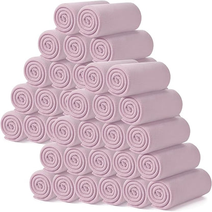 Kinlop Fleece Blanket Bulk 60 x 50 Inch Soft Lightweight Fleece Cozy Blanket Warm Throw Plush Pet Throw for Bed Couch Sofa Home Office Wedding Gifts Travel Camping(Taro Purple)