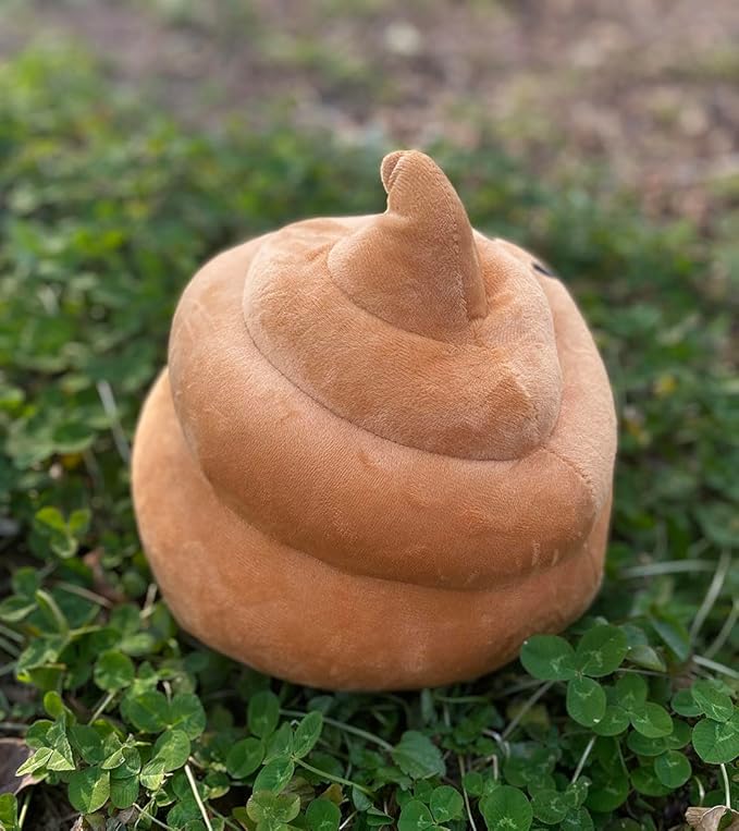 Lovely Plush Simulation Poop, Spoof Gifts, 3D Funny Decoration Pillow (10in, Light Brown)